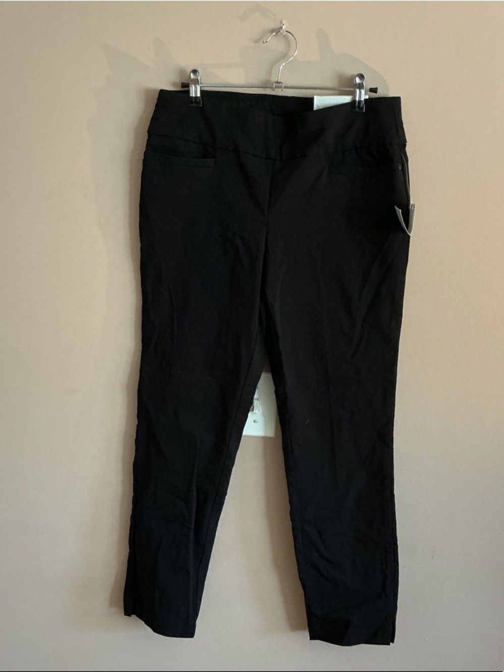 Black Slim Ponte Ankle Pants
